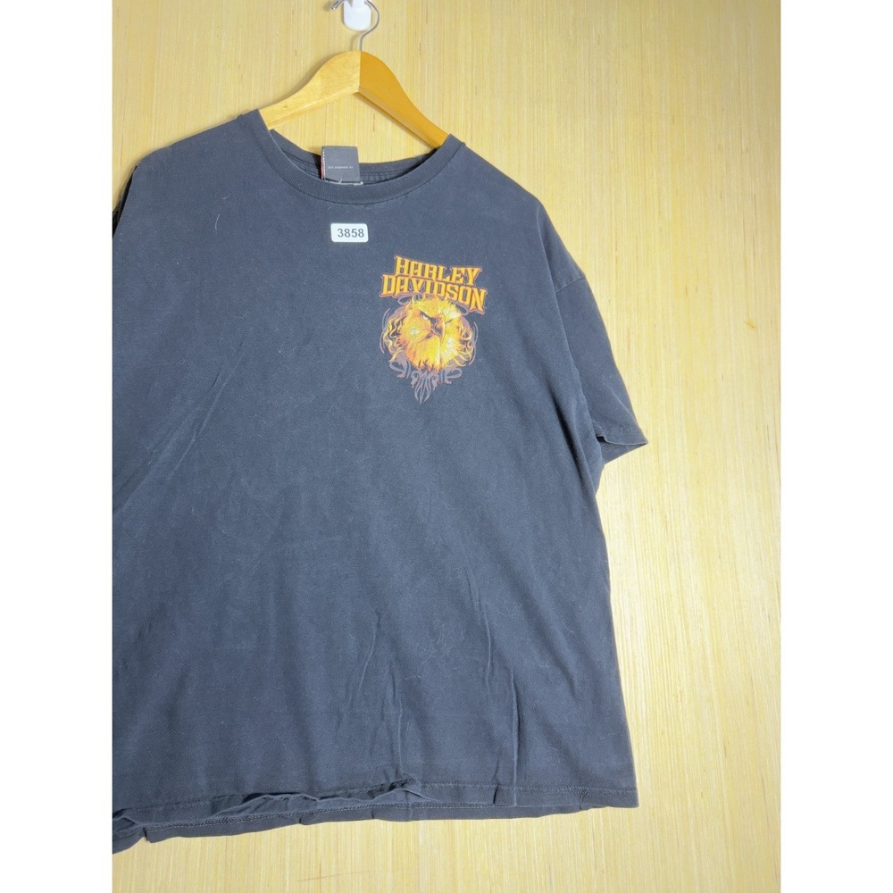 Vintage Harley Davidson Shirt Extra Large Black Short Sleeve Men's Graphic Y2K - Picture 3 of 12